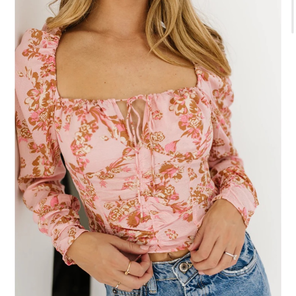 Floral Pink Women's Top